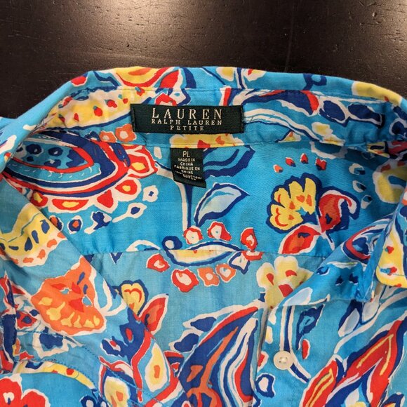Ralph Lauren LRL Colorful Button Up Size PLarge - Picture 3 of 3